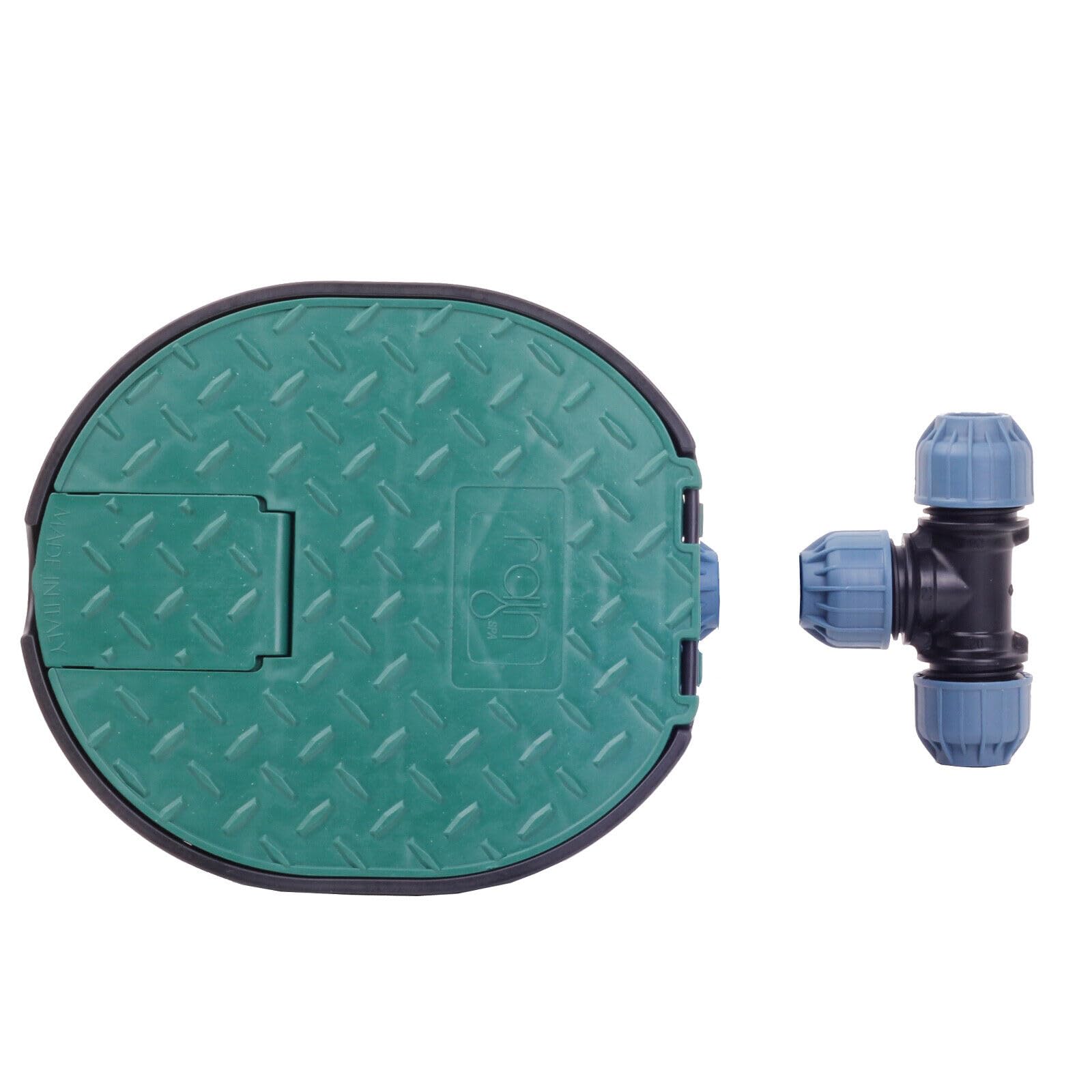 Verdone Wasserentnahmestelle Komplettset für PE-Rohr 25mm – Wassersteckdose mit Kugelhahn 3/4" + Elysee PE-Fittings (Winkel & T-Stück) + Schlauchanschluss – Wasseranschluss für die Wasserentnahme