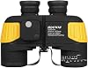 Hooway 7x50 Waterproof Fogproof Military Marine Binoculars wInternal Rangefinder & Compass for Navigation,Boating,Fishing,and More