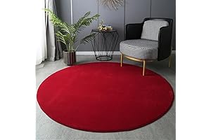 4ft Red Round Rug: A Circle of Comfort Under Your Feet