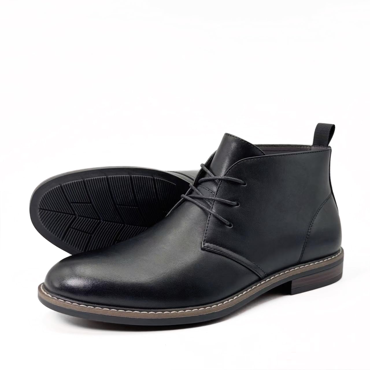Finishing & Sewing Bottines Chukka classiques décontractées à lacets pour homme
