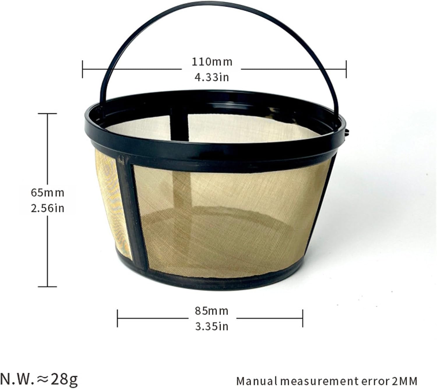 Pack of 6 Coffee Filter Basket Suitable with Various 6~8 Cup Machines Easy User Friendly Construction Professional Grades Coffee Machine Filter Basket