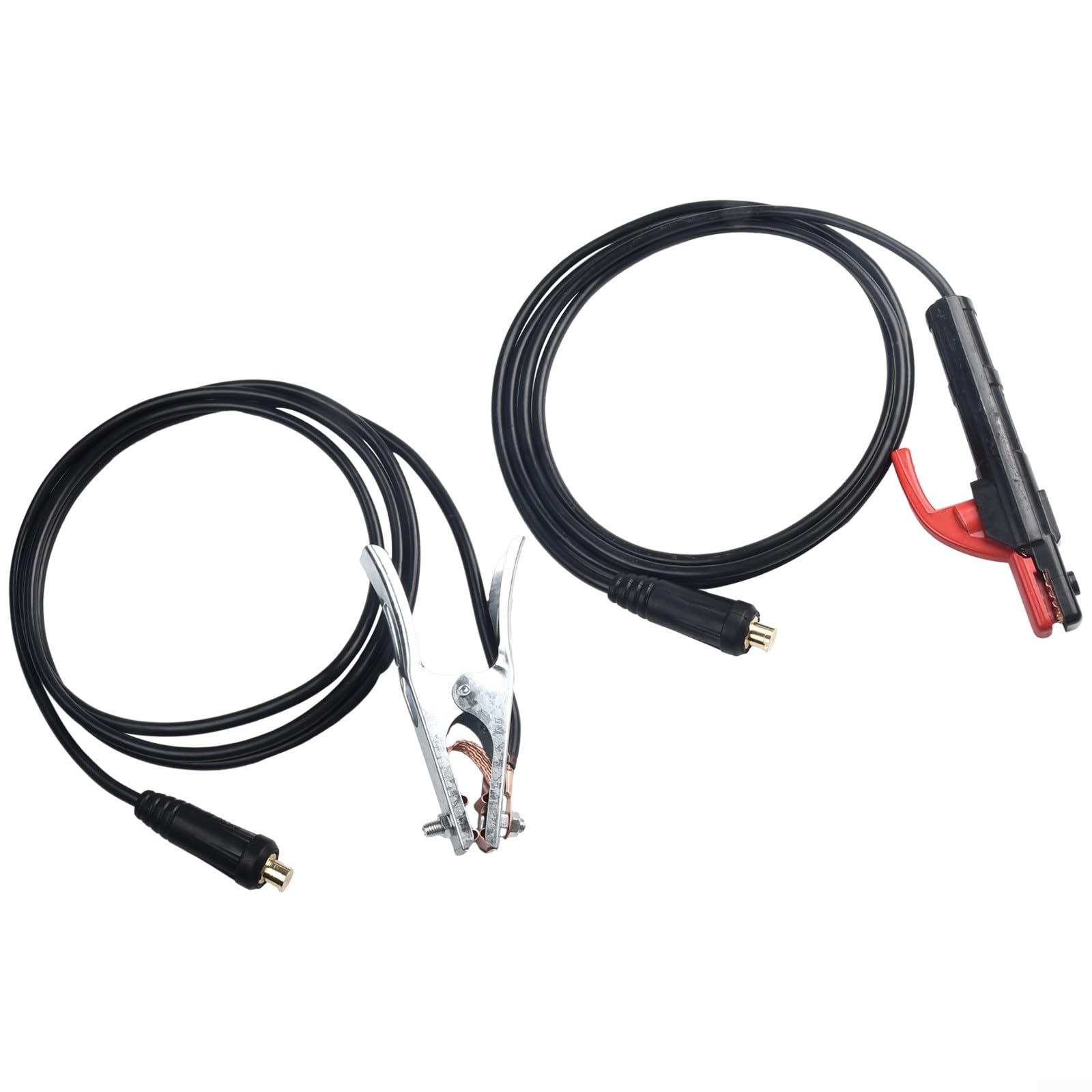 Cavo saldatore con manico ispessito, 300 A, per saldatrice ad arco MMA, design antiscivolo, rame + materiale ABS (3 m)