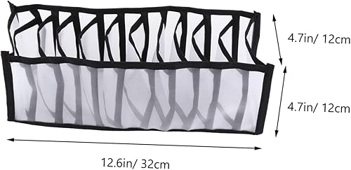 Miniatura 6 de DOITOOL 3 cajas de almacenamiento de calcetines apilables organizadores contenedores para el hogar, armario, aparador, calcetines, ropa interior,