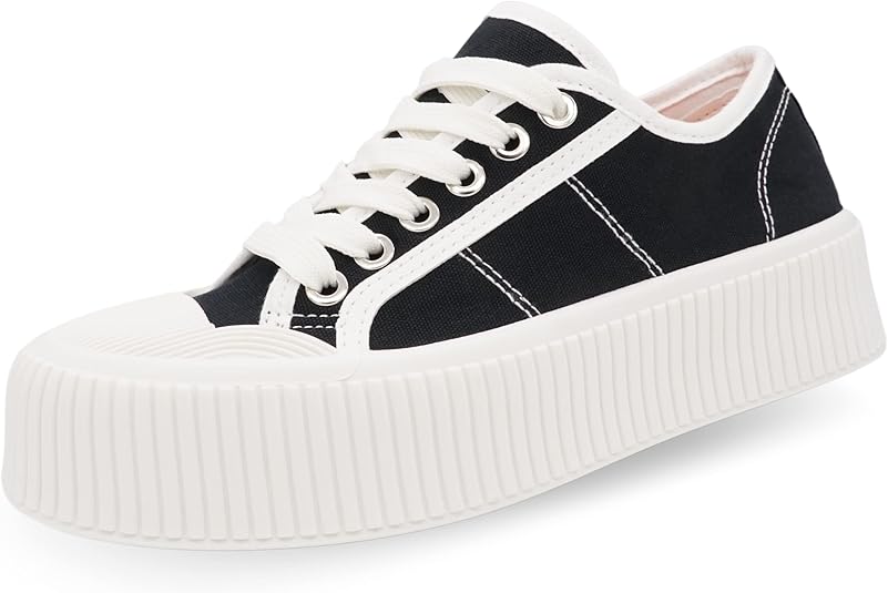 chunky canvas trainers