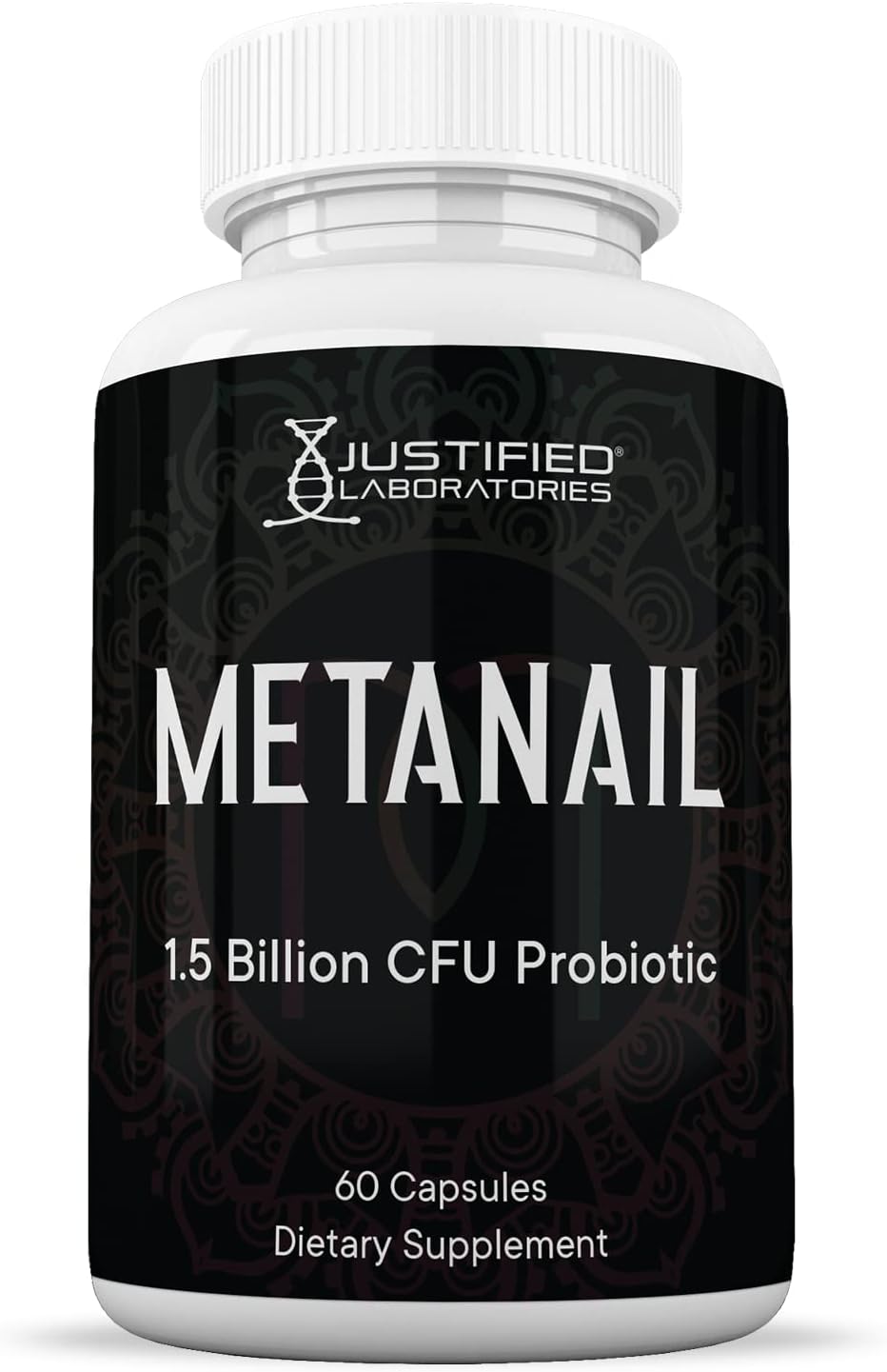 Justified Laboratories (5 Pack) Metanail 1.5 Billion CFU Probiotic Nail Support 300 Capsules
