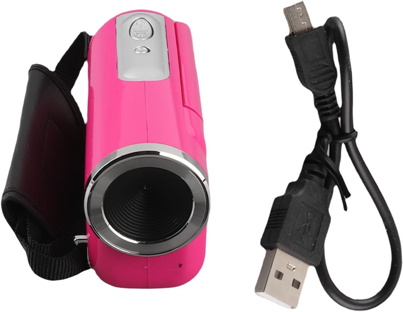 Yunir Video Camera, Digital Camera Screen Recorder, Full HD 1080P 16MP 2 Inch 270 Degree Rotation LCD 16X Digital Zoom Camcorder Camera with 3 Battery, Digital Video Recorder for Student