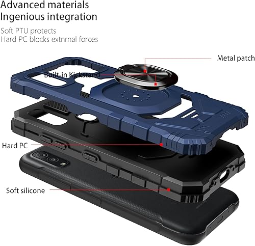 Miniatura 3 de Ailiber DuraSport UW C6930 - Funda compatible con Kyocera DuraSport 5G, con protector de pantalla, soporte de anillo para montaje magnético de