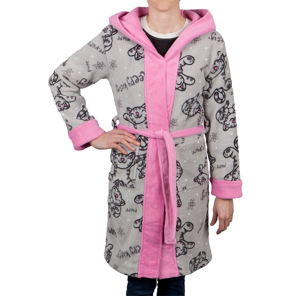 Big Bang Theory - Soft Kitty Juniors Bathrobe - Grey