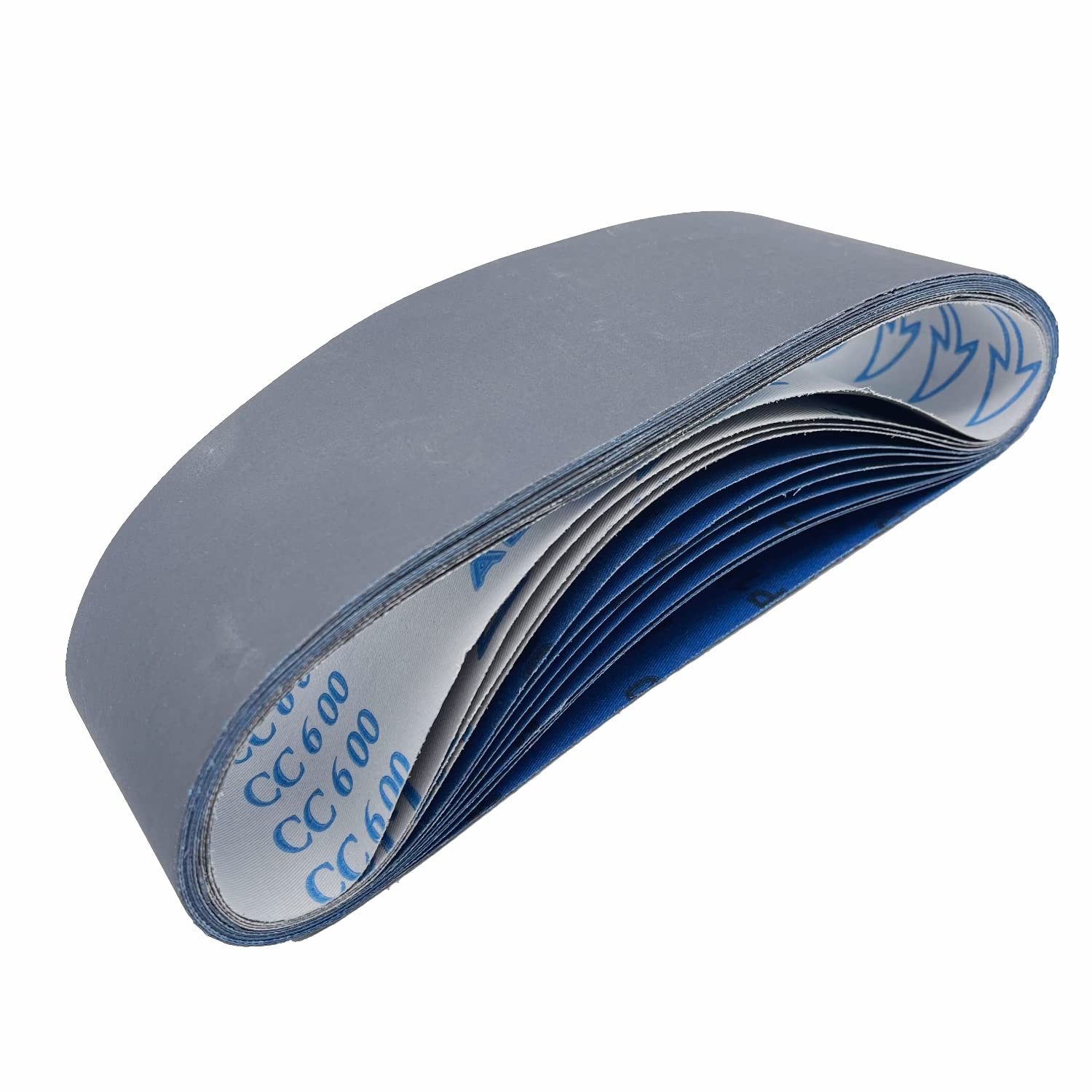 3 x 53,3 cm Siliziumkarbid-Schleifbänder Sortiment - 4 Stück je 600, 800, 1000 feine Körnungen Messerschärfset für Bandschleifer, 12 Stück (7,6 x 53,3 cm)