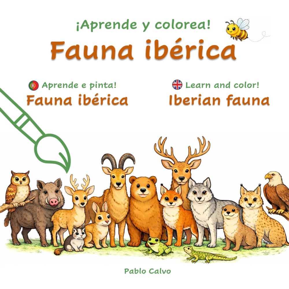¡Aprende y colorea! Fauna Ibérica