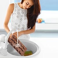 Vista 7 de DanziX Moldes de silicona para chocolate navideño, 4 moldes de caramelo de Navidad, mini moldes de silicona de Navidad para hacer chocolates