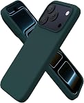 ORNARTO Compatible with iPhone 17 Pro Case,Slim Liquid Silicone 3 Layers Soft Gel Rubber Shockproof Protective Phone Case 6.3" with Anti-Scratch Microfiber Lining-Klein Blue
