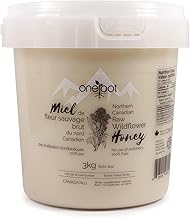Oneroot 100% Canadian Flower Honey - Honey Wildflower Unfiltered, Unheated & Creamed, Nutrient Rich Raw Wildflower With Enzymes, Thick Natural Sweetener (6.6 lbs)