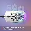 SteelSeries Aerox 3 Snow Ultra Light Gaming Mouse 8,500 CPI TrueMove Core Optical Sensor, White, 59 Grams