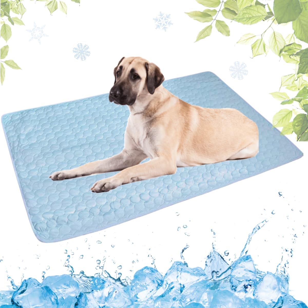 LEZUAN Cooling Mat for Dogs and Cat Heat Relief Pet Cooling Mat for Crates Kennels and Beds