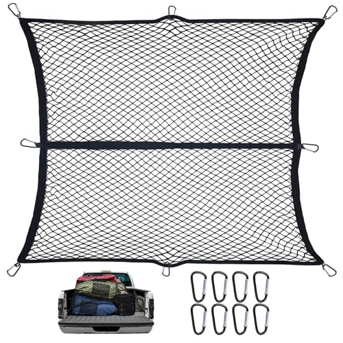 Cargo Net for Pickup Truck Bed - Heavy Duty Stretchable 4x4