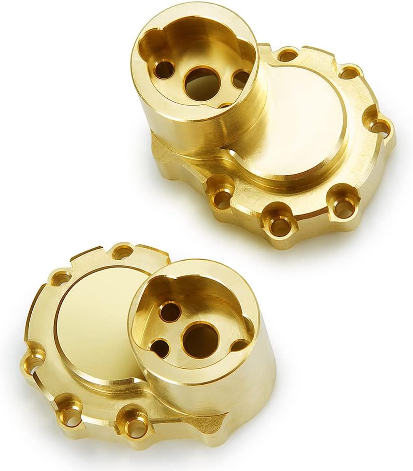 RCLIONS Heavy Weight Rear Portal housing Rear Brass Cover for TRX4 Upgrades Parts 1/10 RC Crawler Car