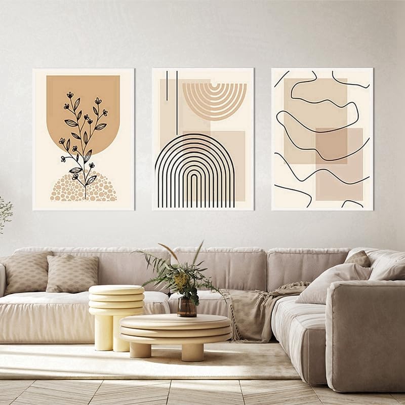 QPLGTU Geometric Abstract Poster Set, Plant Art Decoration Pictures - Image 2