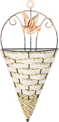 Miniatura 1 de Macetas colgantes creativas, 11.81 x 5.51 pulgadas, plástico duradero y metal, uso en interiores y exteriores, fácil instalación para suculentas,