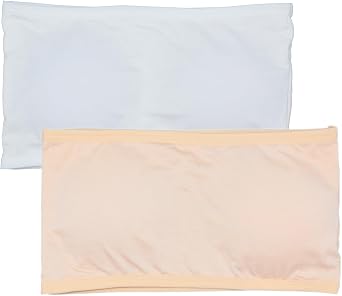 Girls Strapless Bandeau Bras with Removable Padds Seamless Tube Bra for Teens