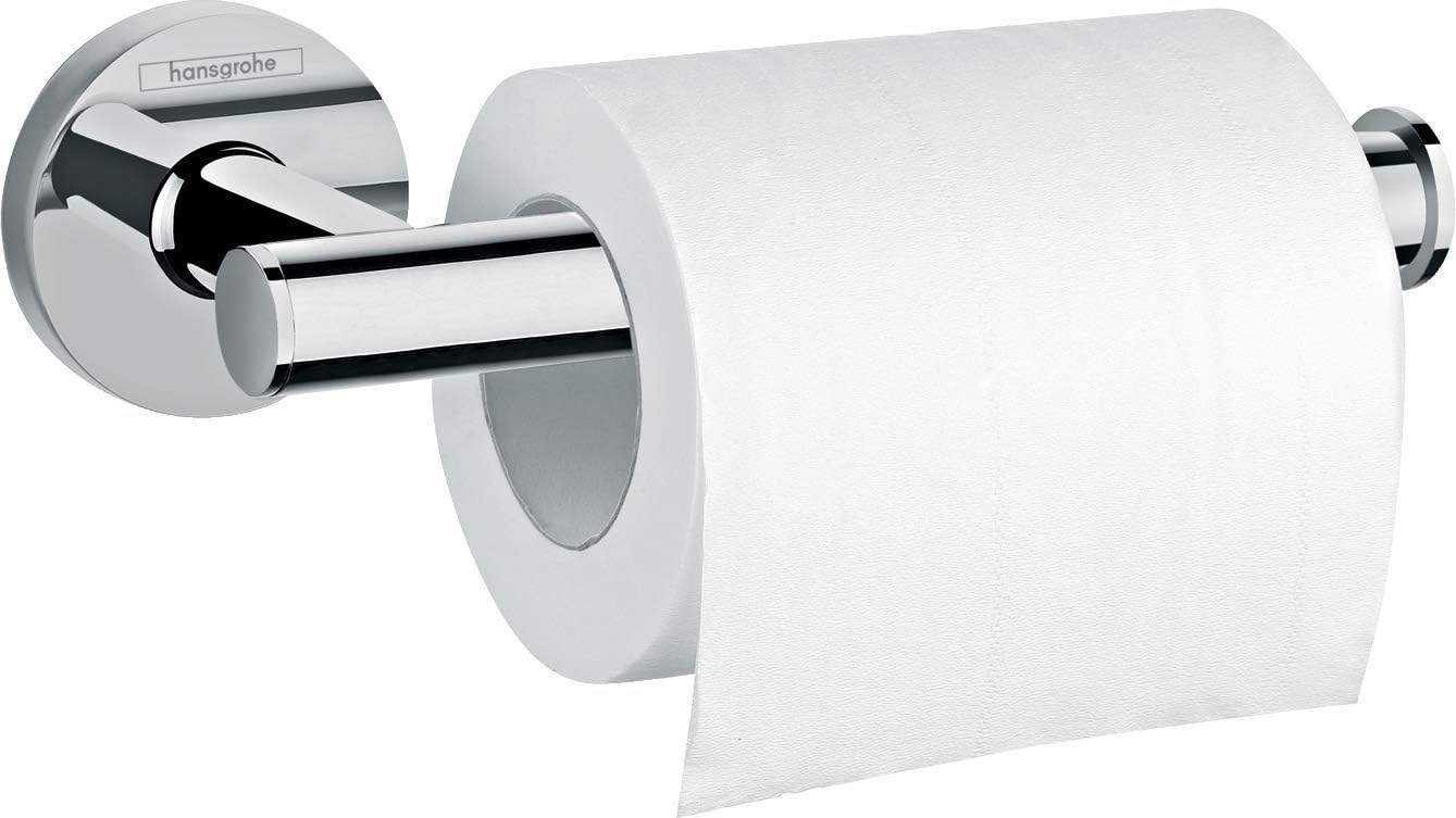 hansgrohe Focus Modern Upgrade Easy Clean Bathroom Sink Faucet Bundle with Toilet Paper Holder