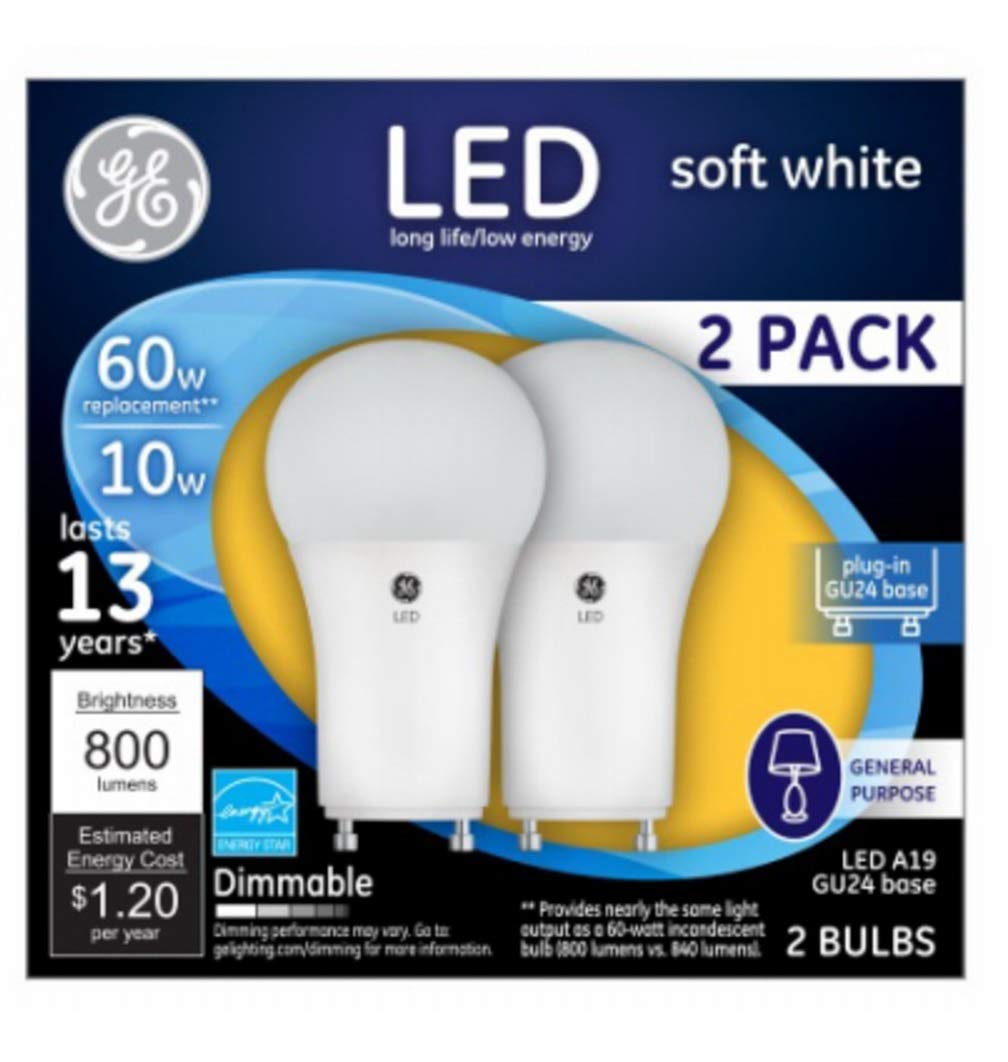 Lighting 93095629 LED Bulb, A19, 800 Lumens, 10-Watt, 2-Pk. - Quantity 1