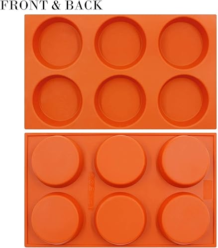 Miniatura 6 de FUNSHOWCASE Moldes de silicona de disco para posavasos de resina, tarta de tartas, tartas de natillas, mini cono de 6 cavidades, 4 paquetes