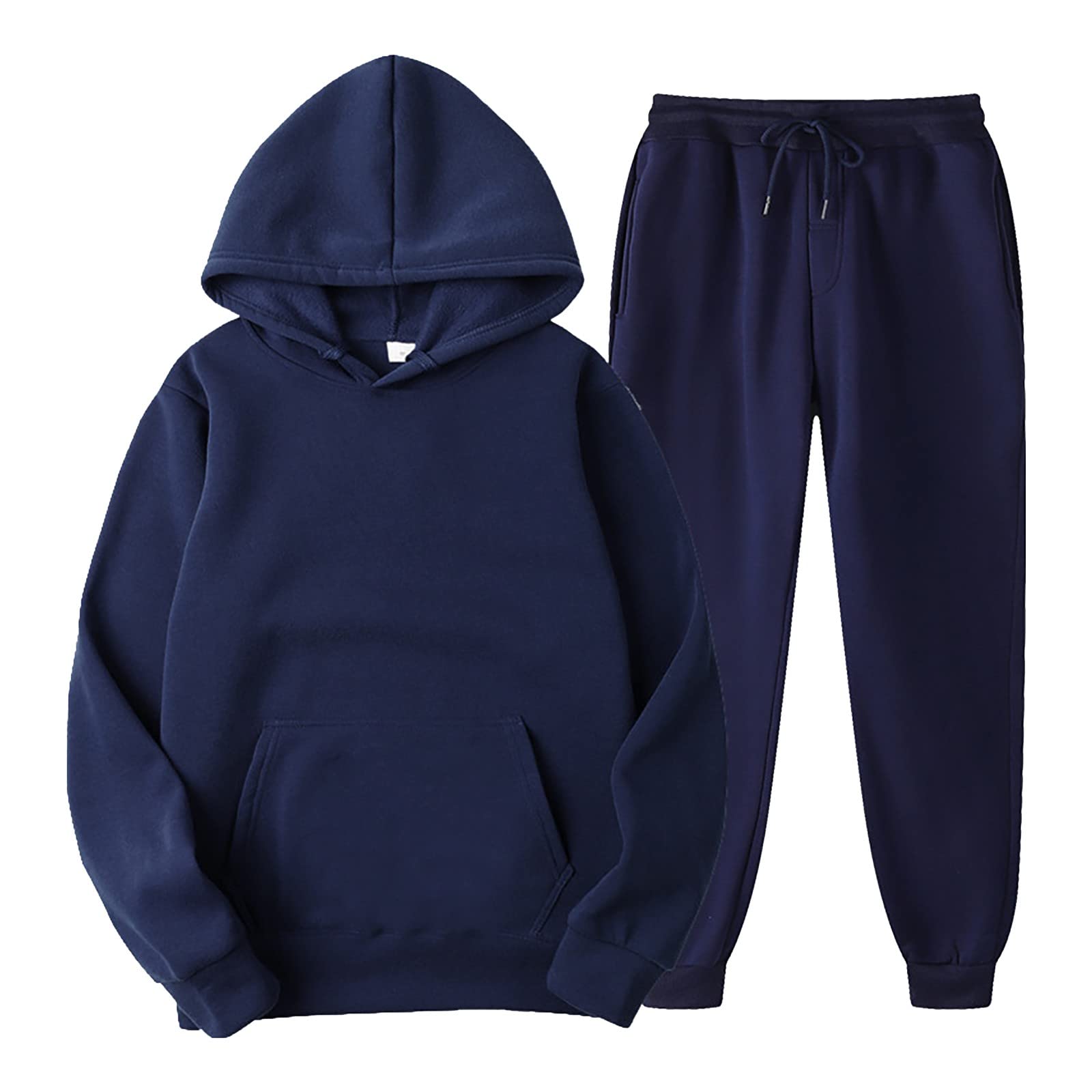 Générique Genérico 2024 AI - Mujeres con pantalones con capucha Plus ocio invierno polar con capucha de felpa para mujer trajes Tarjeta de identidad francesa