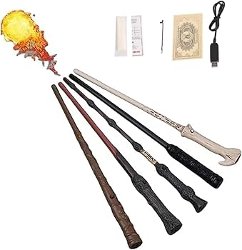 Amazon | 魔法の杖 火が出る、魔法の紙枚付き、本物 魔法の杖、火の玉