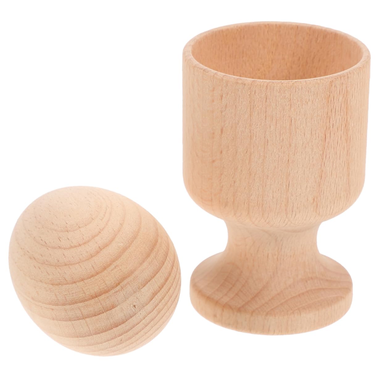 YARNOW 1 Set Egg and Cup for Hand Eye Coordination Montessori Preschool Training Plaything Fun Early Educational for Birthday