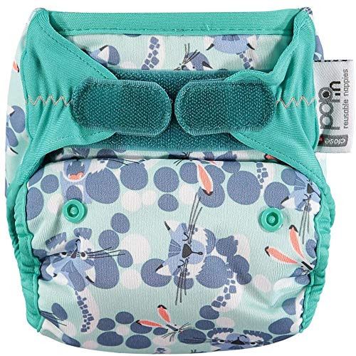 Close Pop-In Pañal de Tela Reutilizable, Multicolor (Snow Leopard), 3.18-16 kg