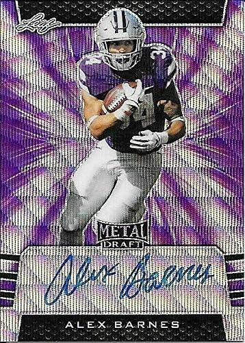 Super Special SALE held 2019 Leaf Metal Photo Variant Barnes Wave Max 41% OFF Alex Autograph Purple