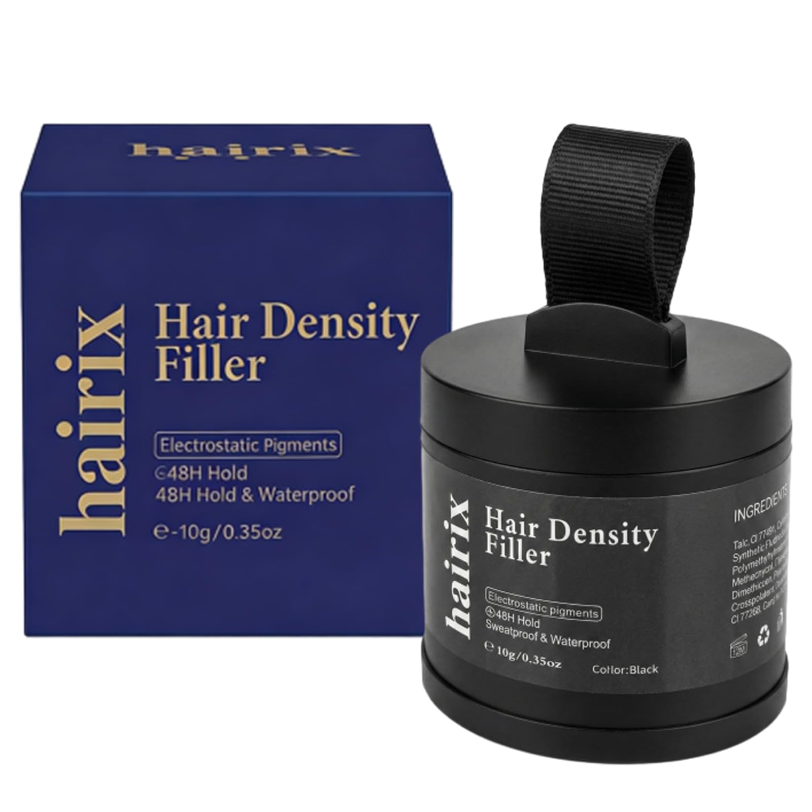 Hair Density Filler Instant Hairline Powder for Men and Women Used to Touch Up Hair Color 48H Waterproof