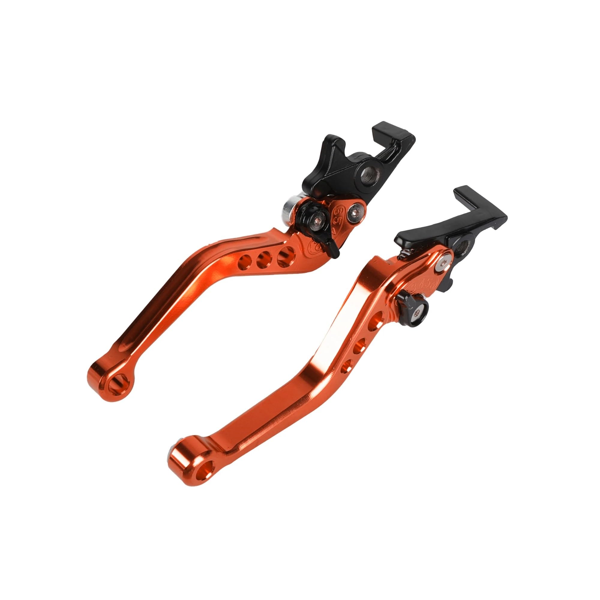 Gjihkwgz Orange Motorcycle Brake Clutch Lever 125 Motorcycle Levers Brake Lever Brake Handle 1 Pair Universal Dual Disc Aluminum Clutch Brake Lever(Orange)