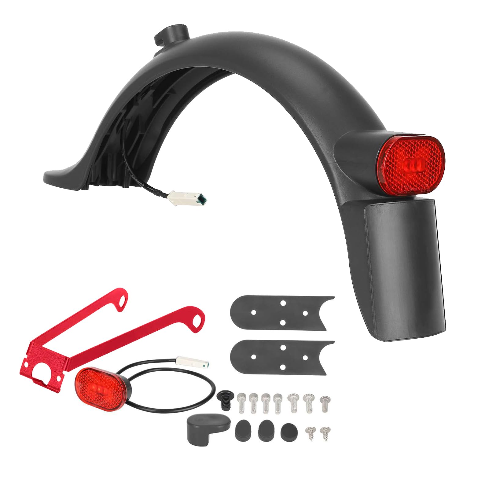 Guardabarros Trasero con Soporte de Metal para Patinete Xiaomi M365 / Pro, No es Fácil de Romper, Estable y Duradero