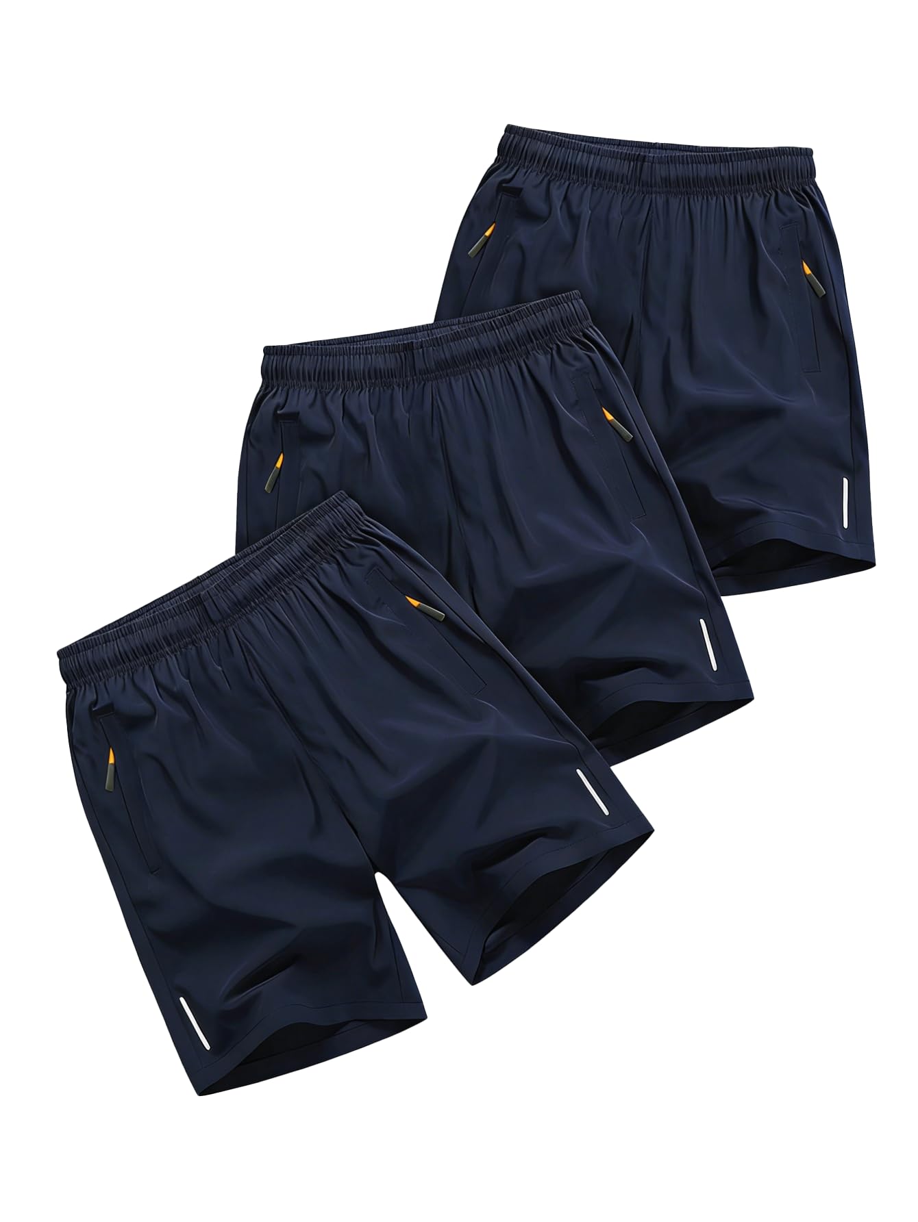 Conjunto de 3 pantalones cortos casuales para niños, ropa deportiva y diaria para adolescentes, paquete múltiple — view 2