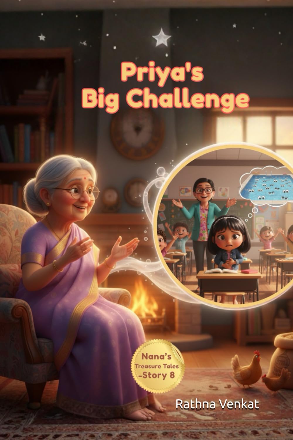 Priya’s Big Challenge: A Story About Facing Fear, Courage, and Self-Confidence (Nana's Treasure Tales)