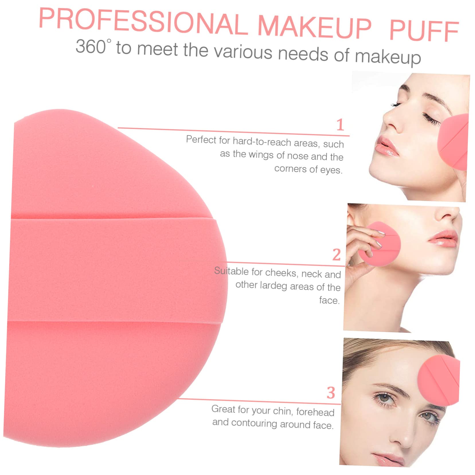 16 esponjas de maquillaje para maquillaje, esponja de e, de mezcla de polvo, de e, de doble cara, de celda de