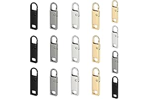Enhanced Zipper Pull Replacement with 16 Detachable Clip-On Tabs for Luggage, Jackets, and More