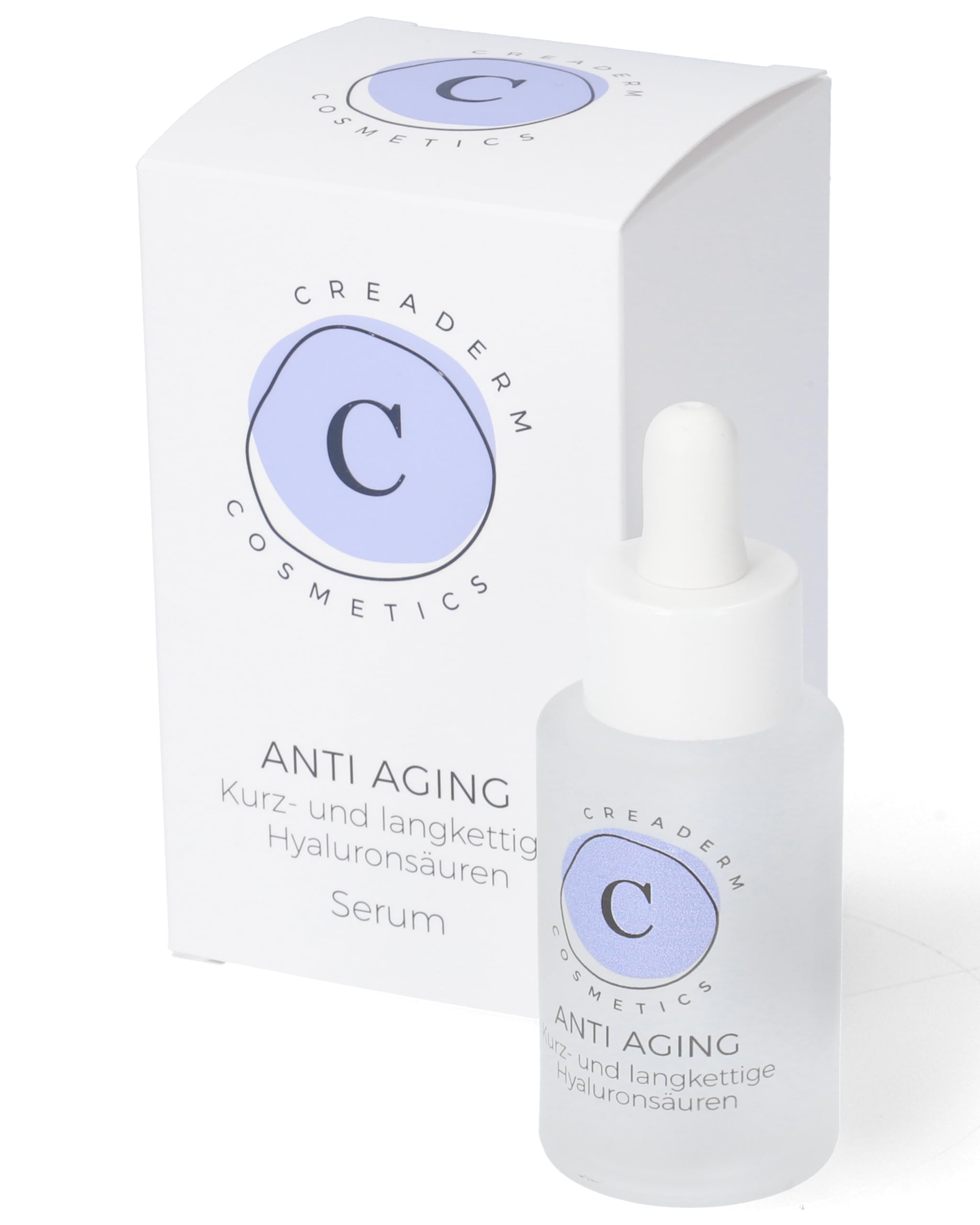 Hyaluron Serum konzetriert, feuchtigkeitsspendend bei trockener Haut, Spannkraft und Elastizität durch kurz- und langkettige Hyaluronsäuren, Anti Aging Anti Falten, straffend,30 ml