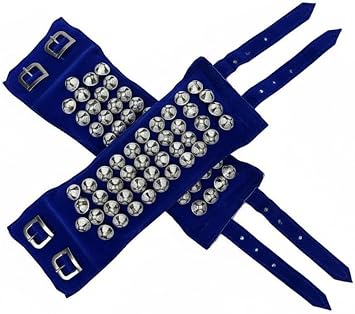 GHUNGROO VELVET PAD 3 LINE, GHUNGRU 3 LINE VELVET PAD, VELVET PAD GHUNGROO 3 LINE 30 Bells BLUE