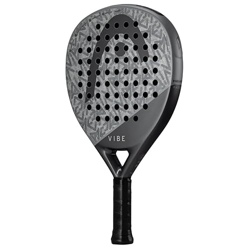 HEAD Vibe 2025 Padel Racquet - Oversized Teardrop, Easy Power for Casual Players, All-Round Performance, Grey/Black