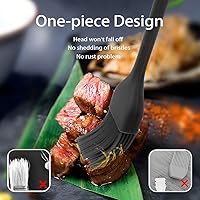 Vista 3 de Cepillo de silicona para repostería, cepillo de cocina para salsa de aceite, adobos de mantequilla, cepillos de alimentos para barbacoa, parrilla
