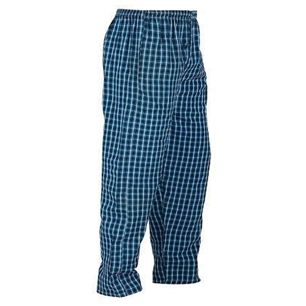 devil Men's Cotton Checkered Pajama-(Strom Blue)-picture-12