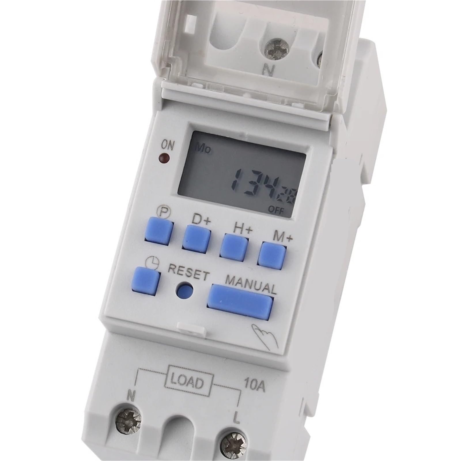 1PCS Electronic Weekly 7 Days Programmable Digital Timer Switch Relay 220V 230V Din Rail THC15A(1NO 220V)