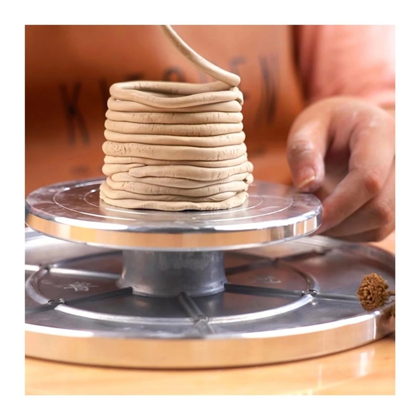 15cm-30cm Double Face Turntable For Ceramic Clay Sculpture Platform Pottery Wheel Rotary Tools