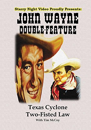 John Wayne Double Feature #2 Texas Cyclone & Two-Fisted Law formato DVD original 2
