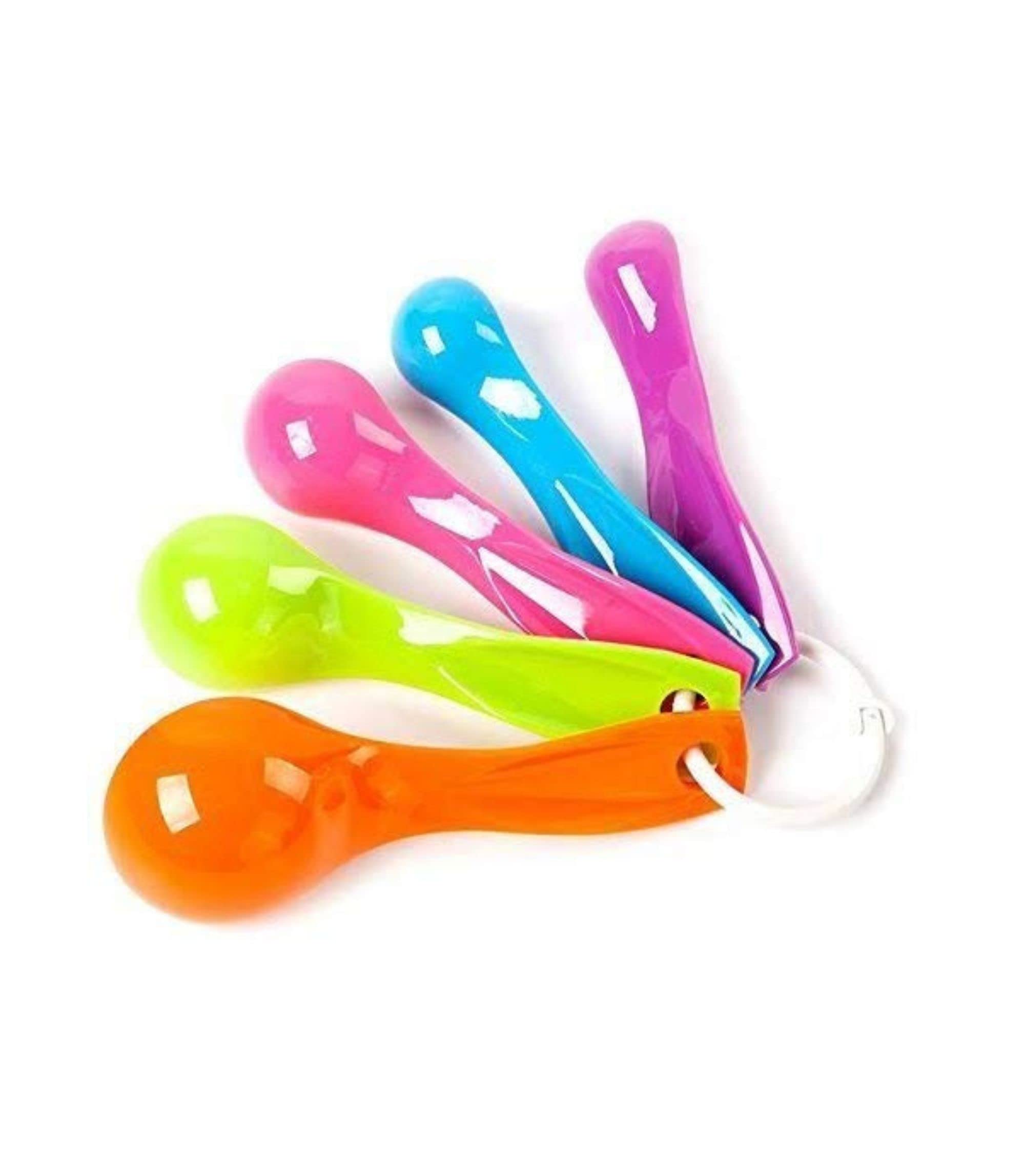 Premsons® Measuring Spoons Set of 5 Pieces - Rainbow Multicolour