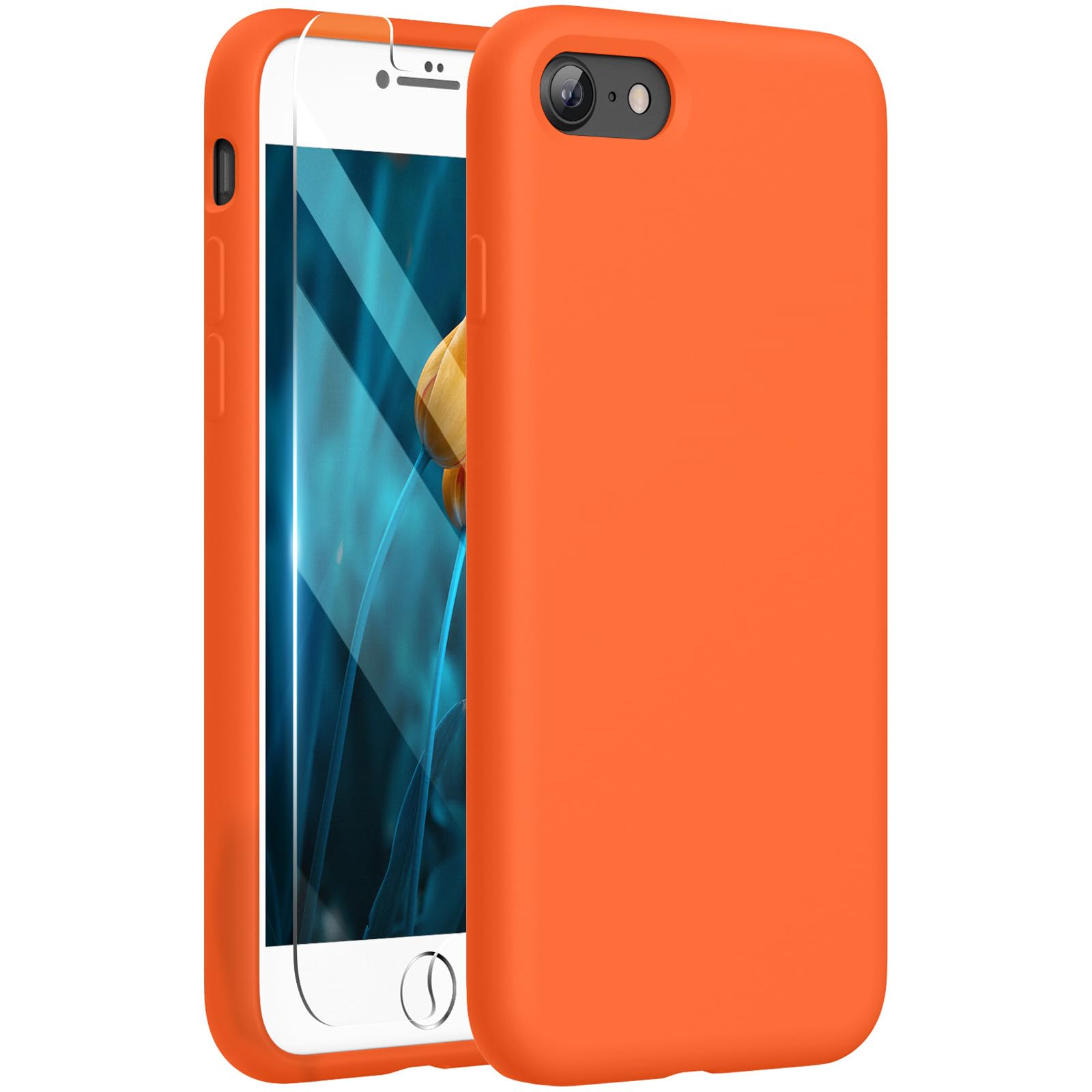 Amazon.co.jp: Miracase iPhone SE3 用 ケース シリコン さらさら触感