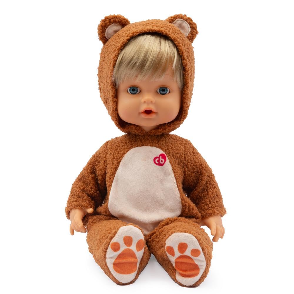 Cicciobello Teddy Bear - Bambola Alta 42 Cm Interattiva,Indossa Tutina Da Orsetto E Piange Davvero, Include Ciuccio, Per Bambini A Partire Dai 2 Anni